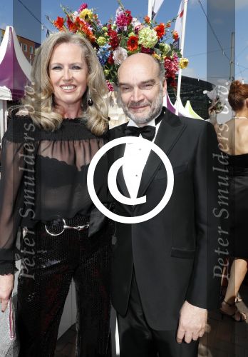 Amsterdam 17 juni 2017  
Amsterdam diner in het AFAS music hall in Amsterdam. Monique Collignon met man Henny