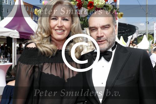 Amsterdam 17 juni 2017  
Amsterdam diner in het AFAS music hall in Amsterdam. Monique Collignon met man Henny
