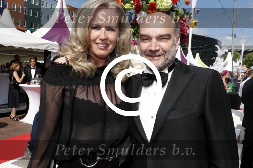 Amsterdam 17 juni 2017  
Amsterdam diner in het AFAS music hall in Amsterdam. Monique Collignon met man Henny