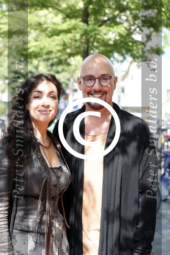 Amsterdam 3 juni 2017 
Opening expositie Fong Leng bij galerie Eric Morren in Amsterdam. Monique Klemann en Maik de Boer