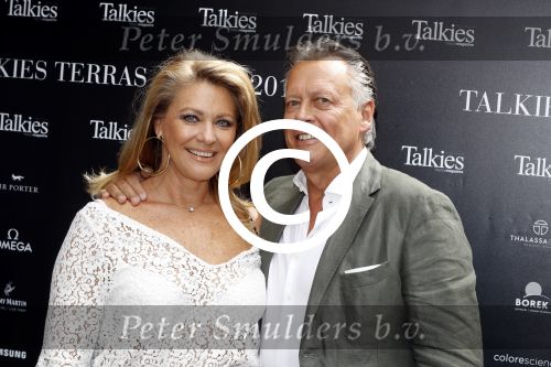 Amsterdam 8 juni 2017 
Talkies terras awards in het W hotel. Rene v Dam met zijn vrouw