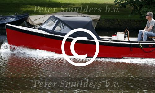 Amsterdam 29 mei 2017 
Rijk de Gooijer jr in de sloep / boot van zijn vader Rijk de Gooijer sr