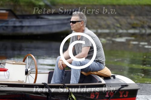 Amsterdam 29 mei 2017 
Rijk de Gooijer jr in de sloep / boot van zijn vader Rijk de Gooijer sr
