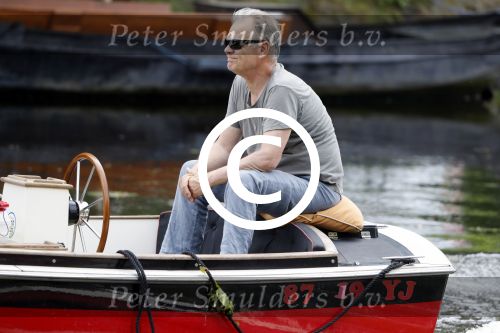Amsterdam 29 mei 2017 
Rijk de Gooijer jr in de sloep / boot van zijn vader Rijk de Gooijer sr