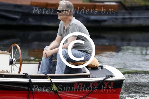 Amsterdam 29 mei 2017 
Rijk de Gooijer jr in de sloep / boot van zijn vader Rijk de Gooijer sr