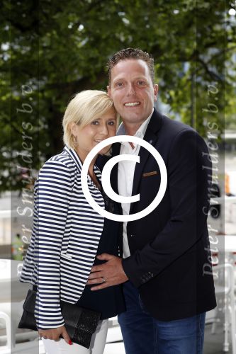 Rotterdam 16 juni 2017
Opening blushing Rotterdam van Gordon . Rob Geus met zijn zwangere vrouw