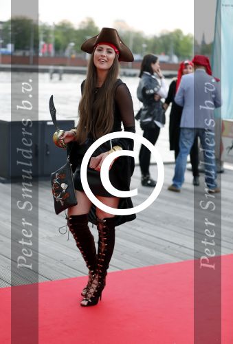 Amsterdam 22 mei 2017 
Premiere pirates off the carabien in het scheepvaartmuseum. Robin Martens