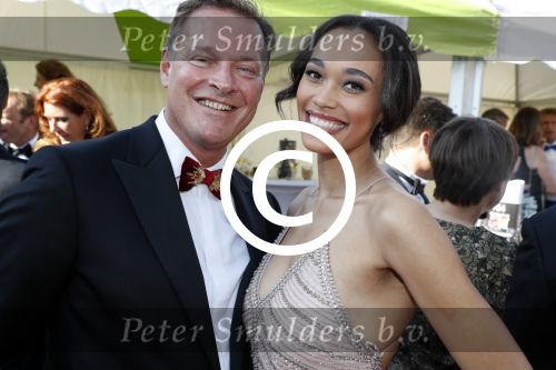 Amsterdam 17 juni 2017  
Amsterdam diner in het AFAS music hall in Amsterdam. Romy Monteiro met Albert Verlinde