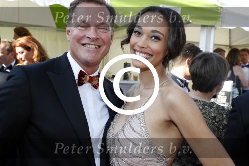 Amsterdam 17 juni 2017  
Amsterdam diner in het AFAS music hall in Amsterdam. Romy Monteiro met Albert Verlinde