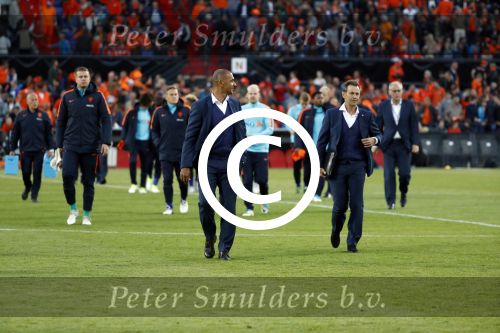 Rotterdam 9 juni 2017
Nederland - Luxemburg in de kuip . De wedstrijd dat Wesley Sneijder record international wordt en waar Ruud Gullit en Dick Advocaat voor het eerst bondscoach en assistent zijn. Yolanthe Sneijder Cabau zit op de tribune met zoons Jessey en Xess Xava