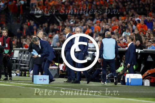 Rotterdam 9 juni 2017
Nederland - Luxemburg in de kuip . De wedstrijd dat Wesley Sneijder record international wordt en waar Ruud Gullit en Dick Advocaat voor het eerst bondscoach en assistent zijn. Yolanthe Sneijder Cabau zit op de tribune met zoons Jessey en Xess Xava