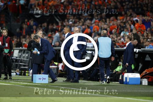 Rotterdam 9 juni 2017
Nederland - Luxemburg in de kuip . De wedstrijd dat Wesley Sneijder record international wordt en waar Ruud Gullit en Dick Advocaat voor het eerst bondscoach en assistent zijn. Yolanthe Sneijder Cabau zit op de tribune met zoons Jessey en Xess Xava