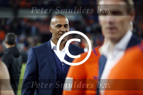 Rotterdam 9 juni 2017
Ruud Gullit zijn debuut als assistent coach bij Nederland - Luxemburg in de kuip