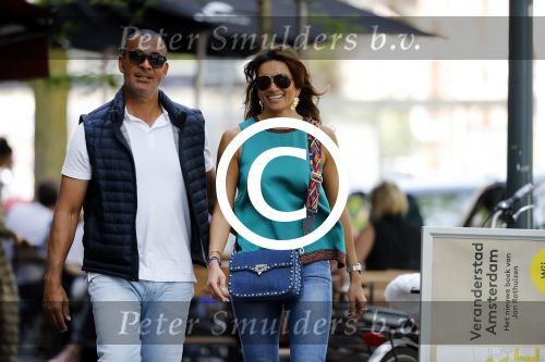 Amsterdam 17 mei 2017
Ruud Gullit en zijn vriendin Karin de Rooij