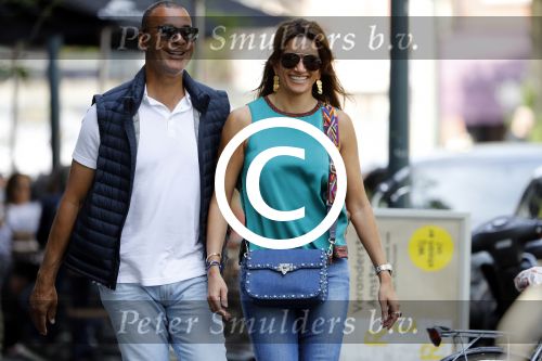 Amsterdam 17 mei 2017
Ruud Gullit en zijn vriendin Karin de Rooij