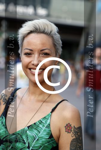 Amsterdam 21 juni 2017 
Sonja Silva met haar zoon en partner Pyke Pos.