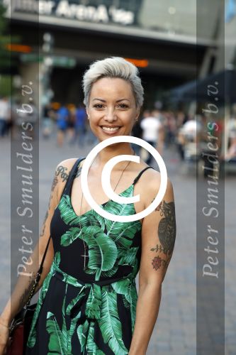 Amsterdam 21 juni 2017 
Sonja Silva met haar zoon en partner Pyke Pos.
