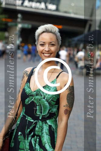 Amsterdam 21 juni 2017 
Sonja Silva met haar zoon en partner Pyke Pos.
