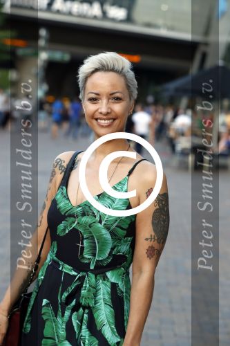 Amsterdam 21 juni 2017 
Sonja Silva met haar zoon en partner Pyke Pos.
