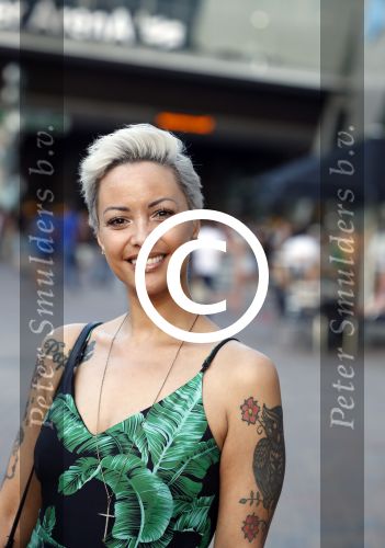 Amsterdam 21 juni 2017 
Sonja Silva met haar zoon en partner Pyke Pos.