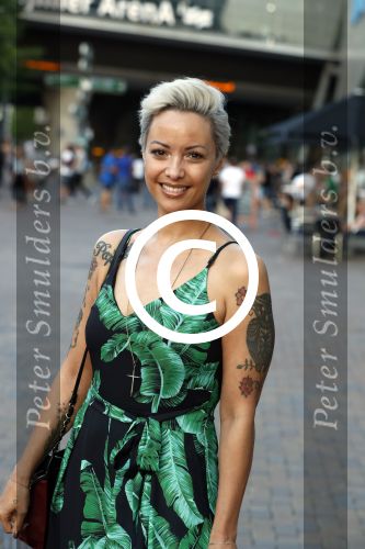 Amsterdam 21 juni 2017 
Sonja Silva met haar zoon en partner Pyke Pos.
