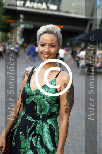 Amsterdam 21 juni 2017 
Sonja Silva met haar zoon en partner Pyke Pos.