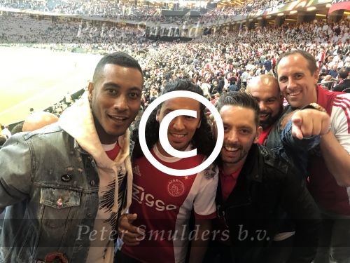 Schiphol Stockholm 24 mei 2017
Ajax Manchester United, finale europa leaque. Sunnery james en Ryan Marciano