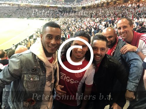 Schiphol Stockholm 24 mei 2017
Ajax Manchester United, finale europa leaque. Sunnery james en Ryan Marciano