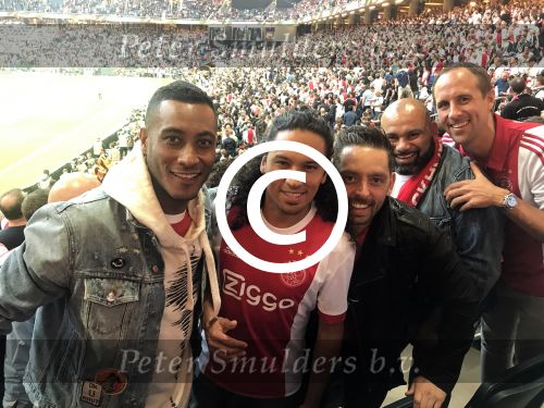 Schiphol Stockholm 24 mei 2017
Ajax Manchester United, finale europa leaque. Sunnery james en Ryan Marciano
