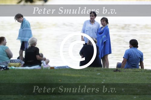 Amsterdam Amsterdamse Bos 17 juni 2017
Vincent Croiset met zijn zoons , zijn vriendin Tina de Bruin en hun baby Teddy , Annemarie Jung en Eva v d Gught met man en dochter