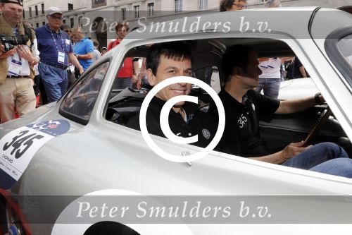 Brescia 18 mei 2017
Toto Wolff in zijn bijzonder Mercedes tijdens mille miglia
