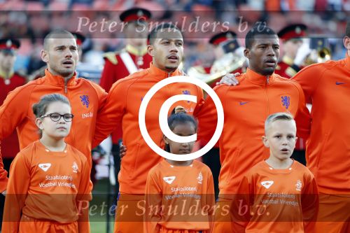 Rotterdam 9 juni 2017
Nederland - Luxemburg in de kuip . De wedstrijd dat Wesley Sneijder record international wordt en waar Ruud Gullit en Dick Advocaat voor het eerst bondscoach en assistent zijn. Yolanthe Sneijder Cabau zit op de tribune met zoons Jessey en Xess Xava