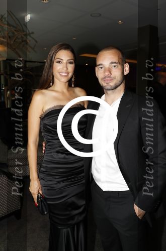 Utrecht 11 juni 2017
Gala van Wesley Sneijder in het v d Valk Hotel Utrecht. Wesley met zijn vrouw Yolanthe Sneijder Cabau