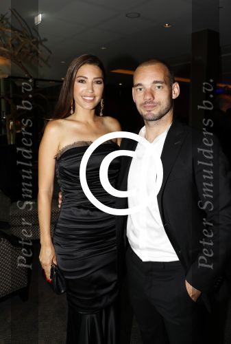 Utrecht 11 juni 2017
Gala van Wesley Sneijder in het v d Valk Hotel Utrecht. Wesley met zijn vrouw Yolanthe Sneijder Cabau