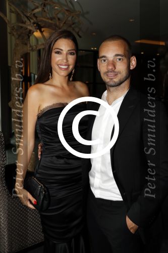 Utrecht 11 juni 2017
Gala van Wesley Sneijder in het v d Valk Hotel Utrecht. Wesley met zijn vrouw Yolanthe Sneijder Cabau