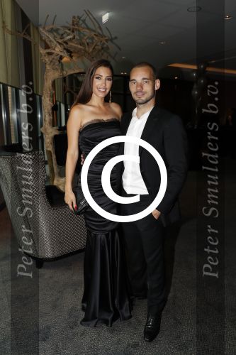 Utrecht 11 juni 2017
Gala van Wesley Sneijder in het v d Valk Hotel Utrecht. Wesley met zijn vrouw Yolanthe Sneijder Cabau