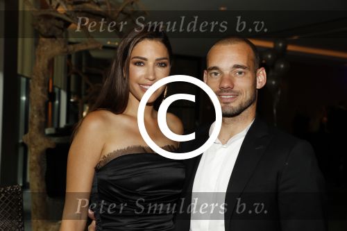 Utrecht 11 juni 2017
Gala van Wesley Sneijder in het v d Valk Hotel Utrecht. Wesley met zijn vrouw Yolanthe Sneijder Cabau