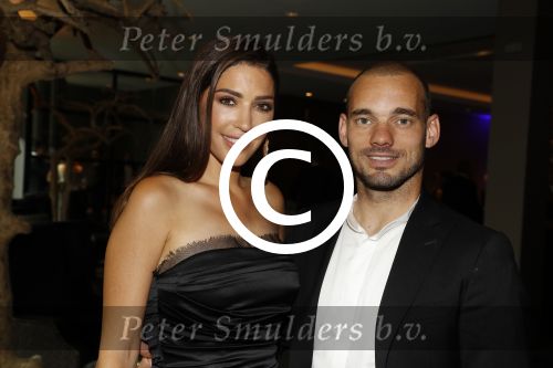 Utrecht 11 juni 2017
Gala van Wesley Sneijder in het v d Valk Hotel Utrecht. Wesley met zijn vrouw Yolanthe Sneijder Cabau