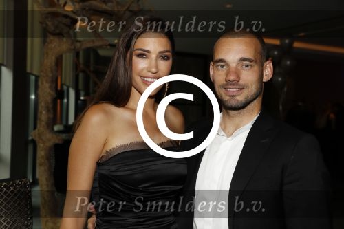 Utrecht 11 juni 2017
Gala van Wesley Sneijder in het v d Valk Hotel Utrecht. Wesley met zijn vrouw Yolanthe Sneijder Cabau