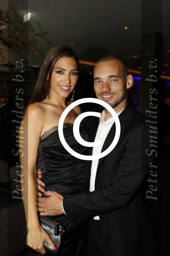 Utrecht 11 juni 2017
Gala van Wesley Sneijder in het v d Valk Hotel Utrecht. Wesley met zijn vrouw Yolanthe Sneijder Cabau