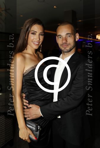 Utrecht 11 juni 2017
Gala van Wesley Sneijder in het v d Valk Hotel Utrecht. Wesley met zijn vrouw Yolanthe Sneijder Cabau