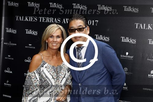 Amsterdam 8 juni 2017 
Talkies terras awards in het W hotel. Won Yip met vrouw