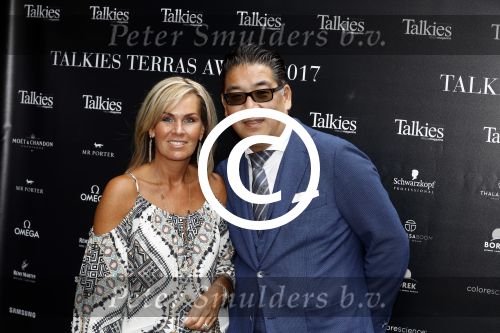 Amsterdam 8 juni 2017 
Talkies terras awards in het W hotel. Won Yip met vrouw