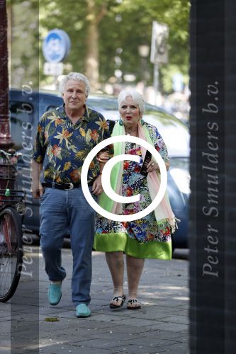 Amsterdam 3 juni 2017 
Xaviera Hollander met haar man Philip de Haan in Amsterdam