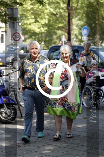 Amsterdam 3 juni 2017 
Xaviera Hollander met haar man Philip de Haan in Amsterdam