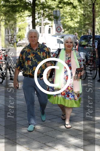 Amsterdam 3 juni 2017 
Xaviera Hollander met haar man Philip de Haan in Amsterdam