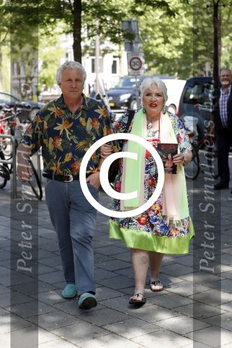 Amsterdam 3 juni 2017 
Xaviera Hollander met haar man Philip de Haan in Amsterdam
