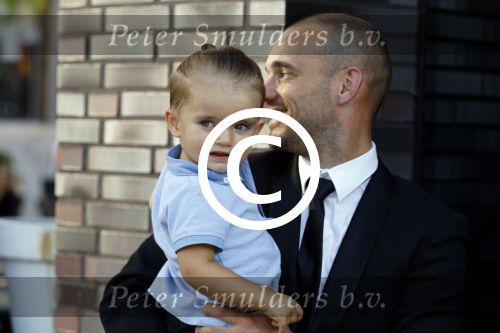Nieuwegein 10 juni 2017
Feest voor Wesley Sneijder bij Will\'s in nieuwgein tbv het feit dat hij recordinternational voor nederland is geworden. wesley met zijn zoons Jessey en Xess Xava