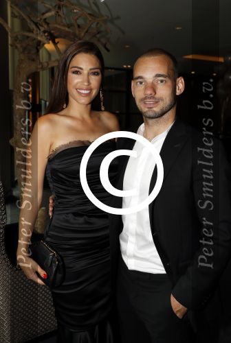 Utrecht 11 juni 2017
Gala van Wesley Sneijder in het v d Valk Hotel Utrecht. Wesley met zijn vrouw Yolanthe Sneijder Cabau