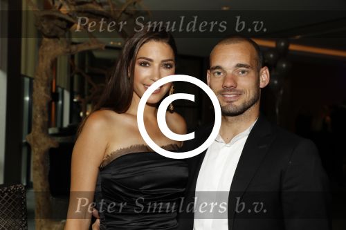 Utrecht 11 juni 2017
Gala van Wesley Sneijder in het v d Valk Hotel Utrecht. Wesley met zijn vrouw Yolanthe Sneijder Cabau